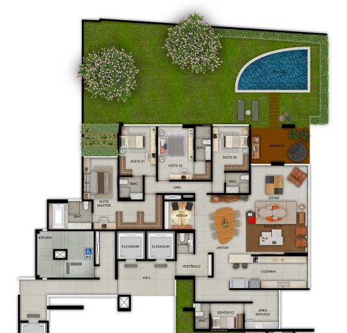 Casa Jardim 380m²
