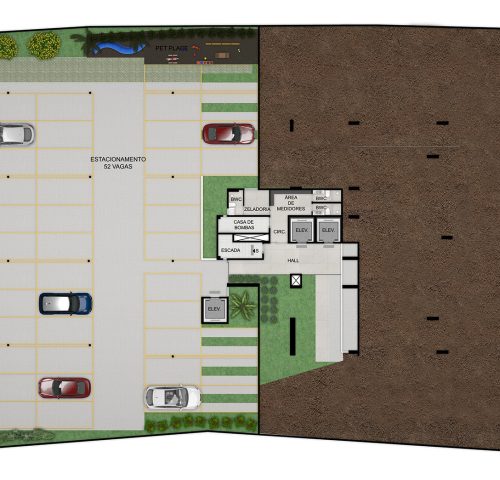 Implantação Garagem