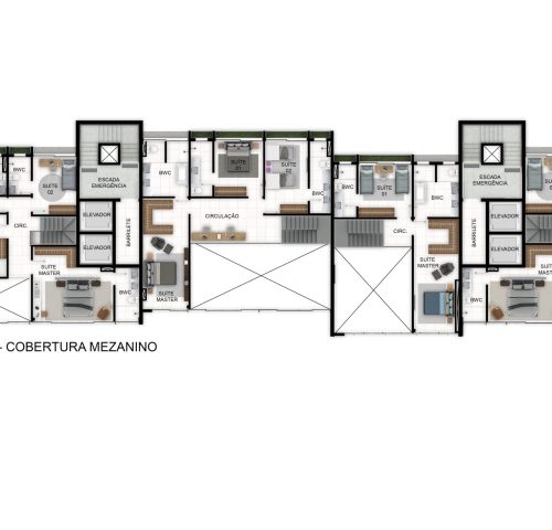 TANIMA - CASA COBERTURA MEZANINO