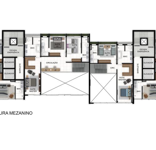 TVITA - CASA COBERTURA MEZANINO