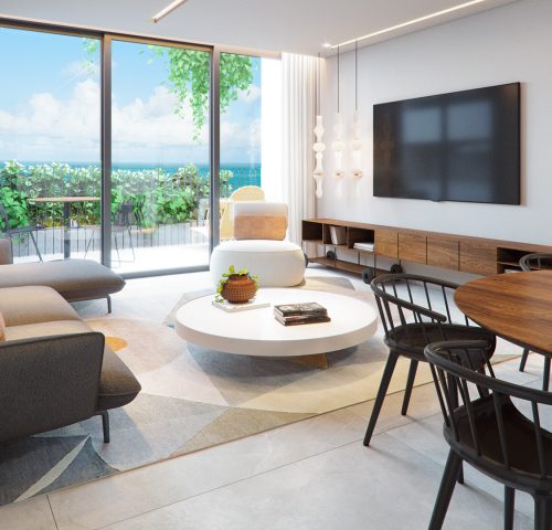 Torre Anima 603 - Sala com 2 ambientes